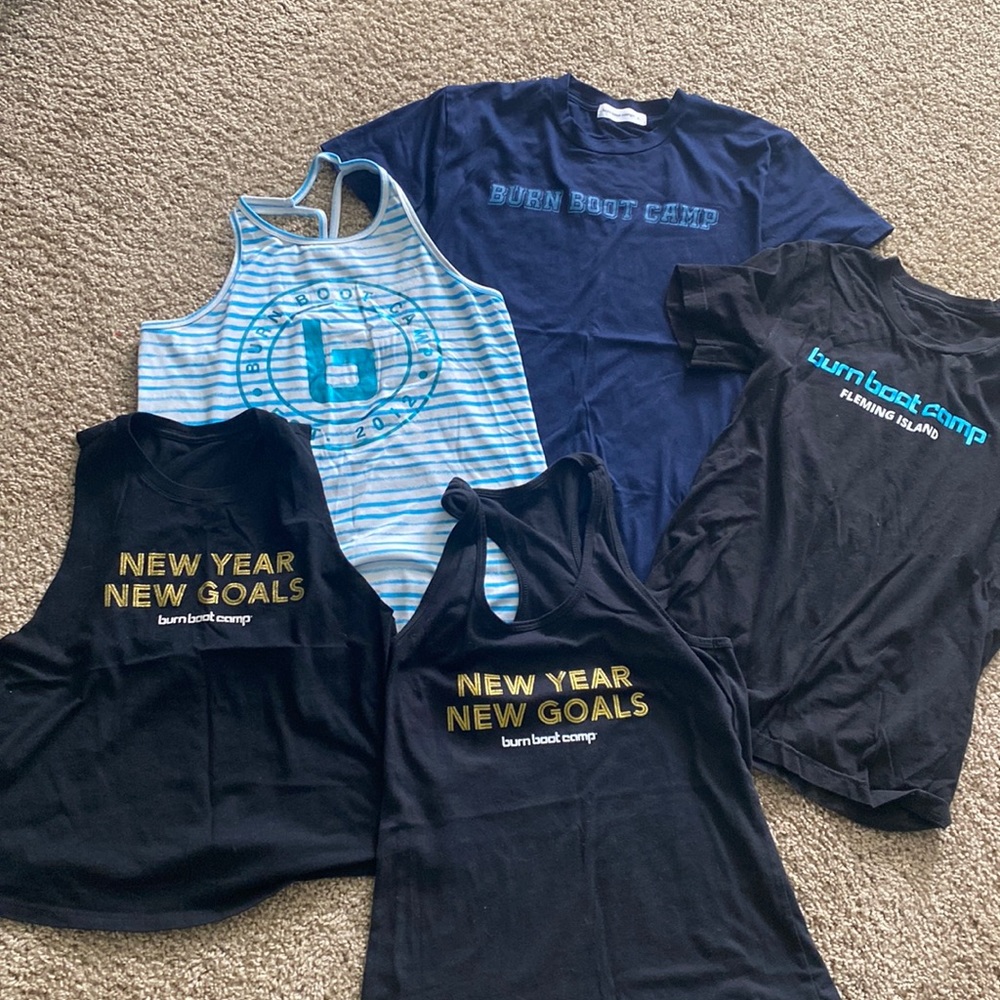 Burn boot camp shirt bundle